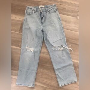 Hollister women's Light Blue Ripped Skinny Jeans